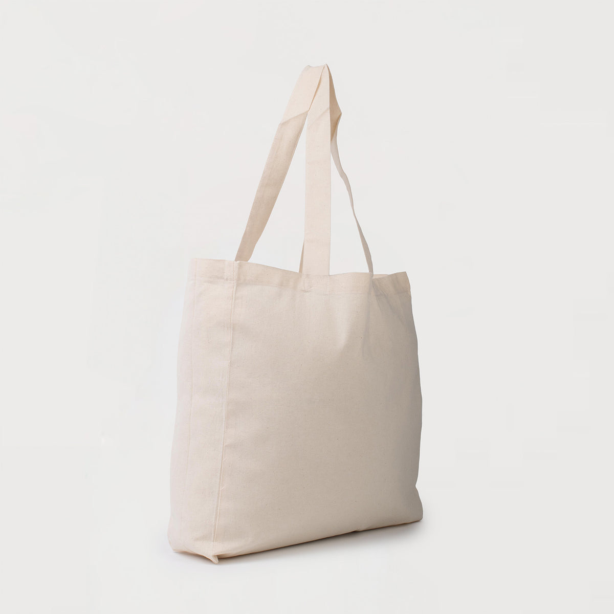 Fairtrade Organic Calico Cotton Tote Bags Side View