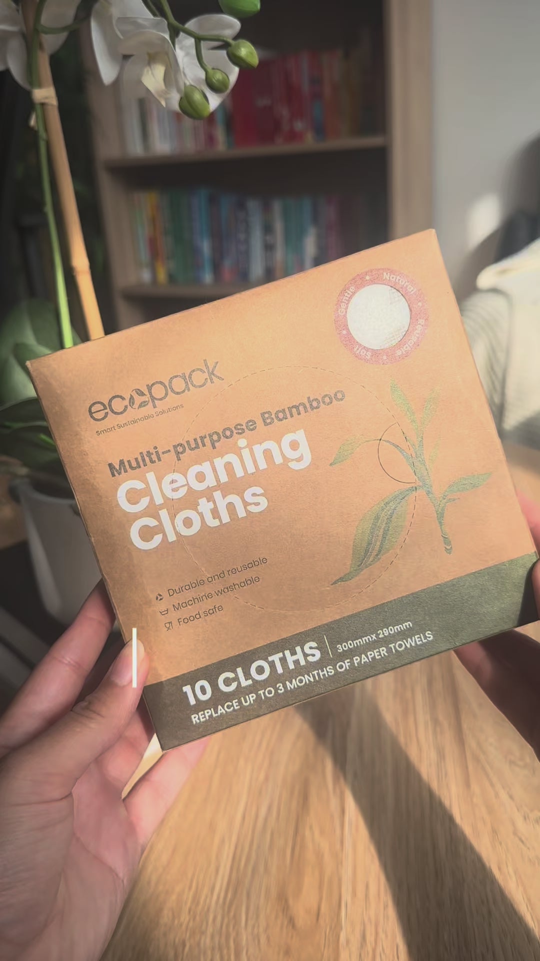 Multi-purpose bamboo cleaning cloths sustainable beauty tips 