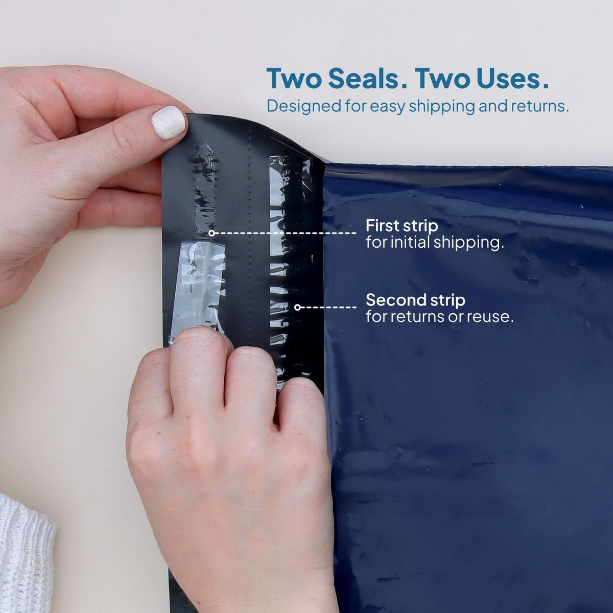 Ecopack Recycled Plastic Courier Bags Features
