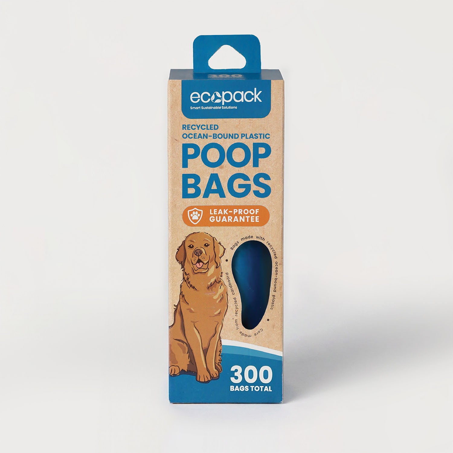 Ecopack recycled plastic dog poop bags dispenser box