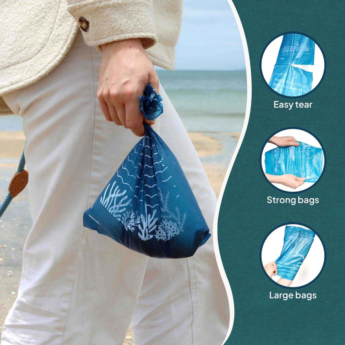 Ecopack Recycled Plastic Dog Poop 90 Bags Features