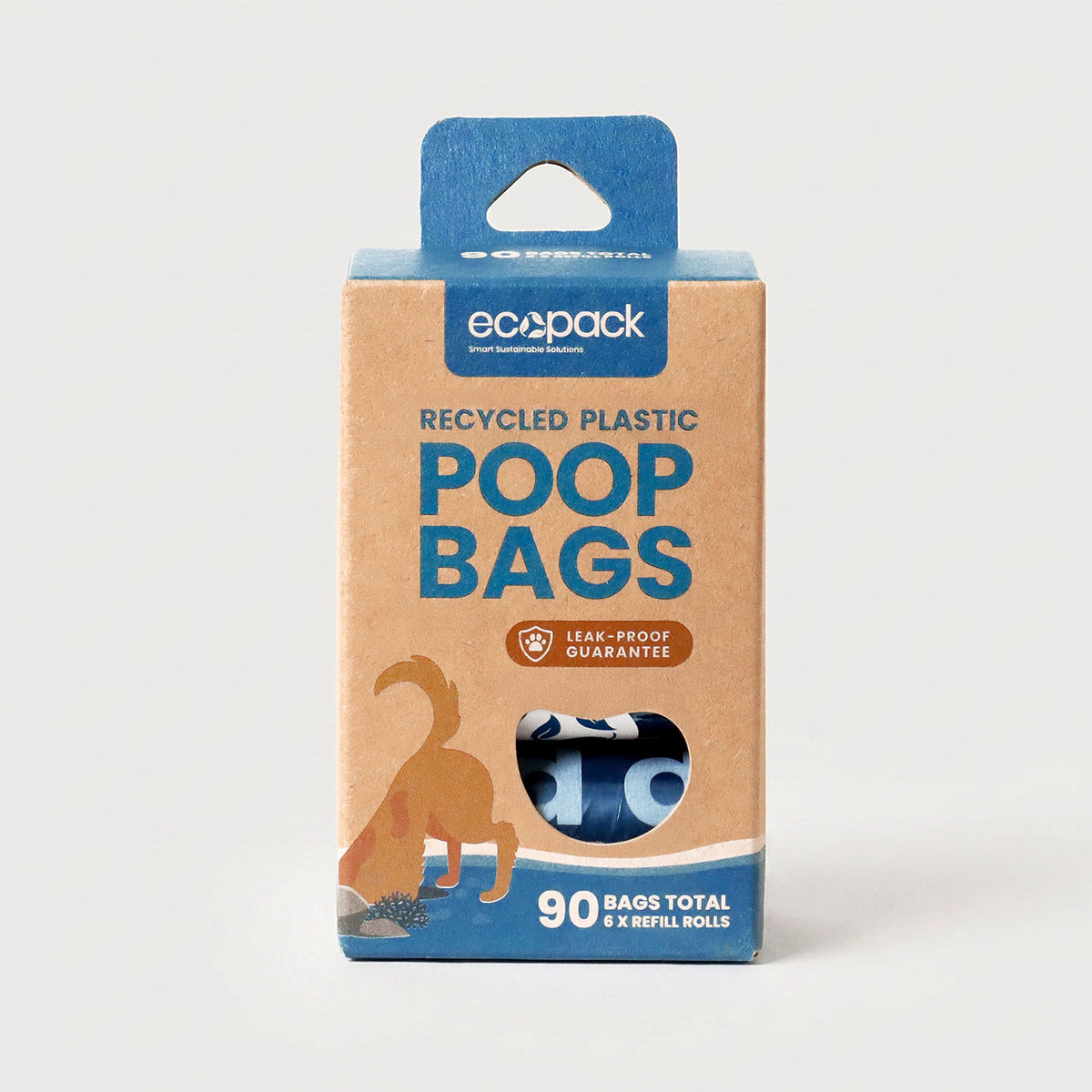Ecopack recycled plastic dog poop 90 bags