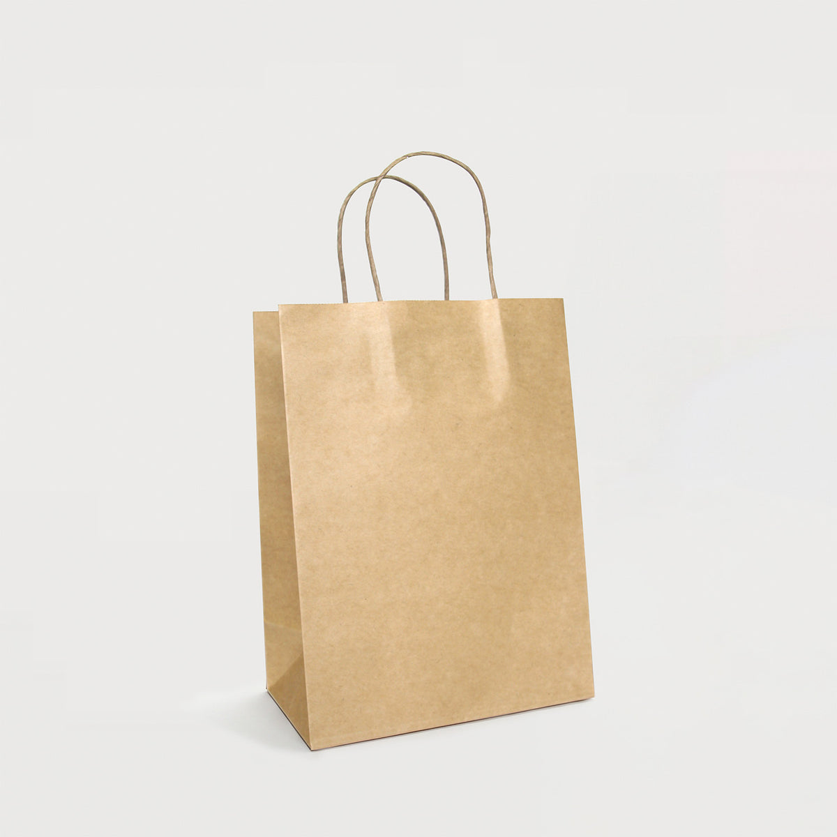 Ecopack Small Twisted Handle Paper Bag Side View
