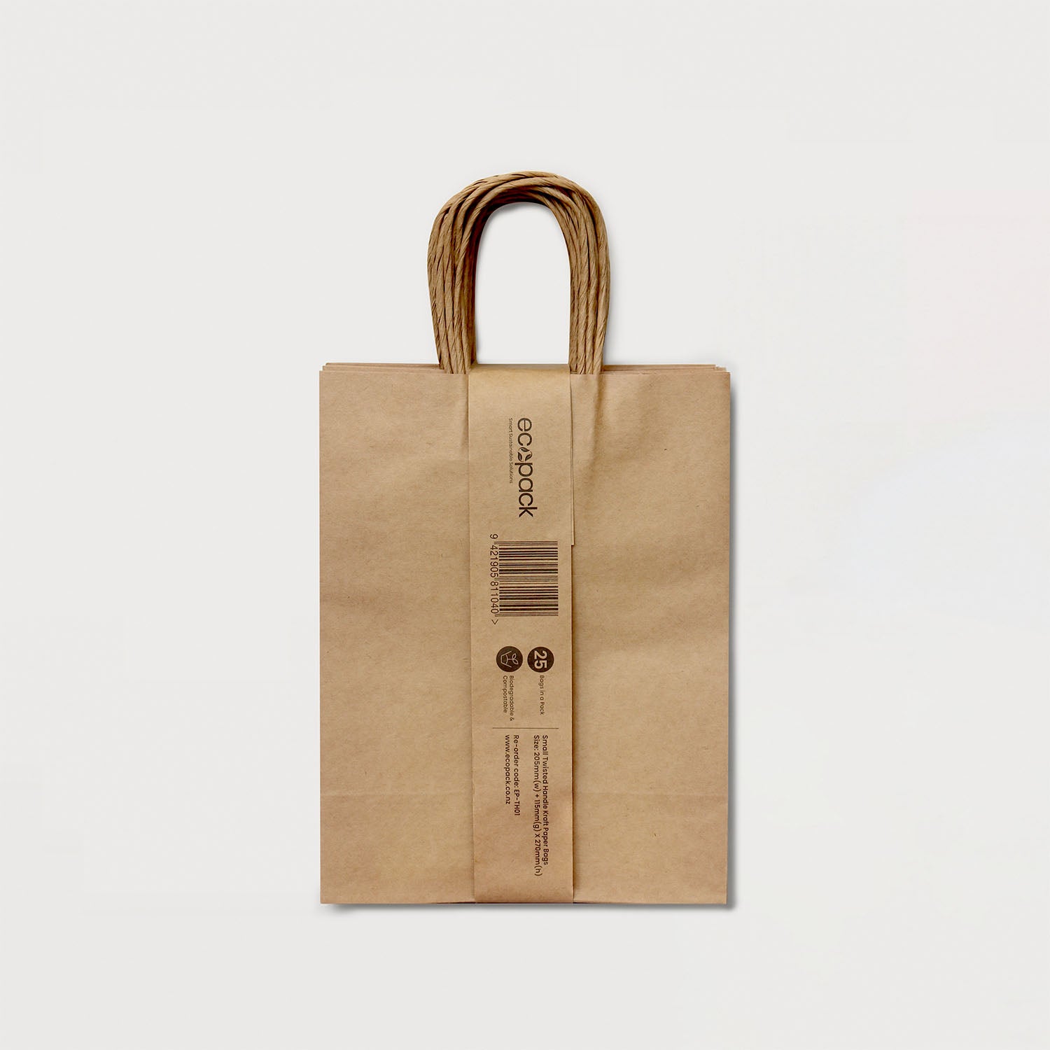 Ecopack Small Twisted Handle Paper Bags