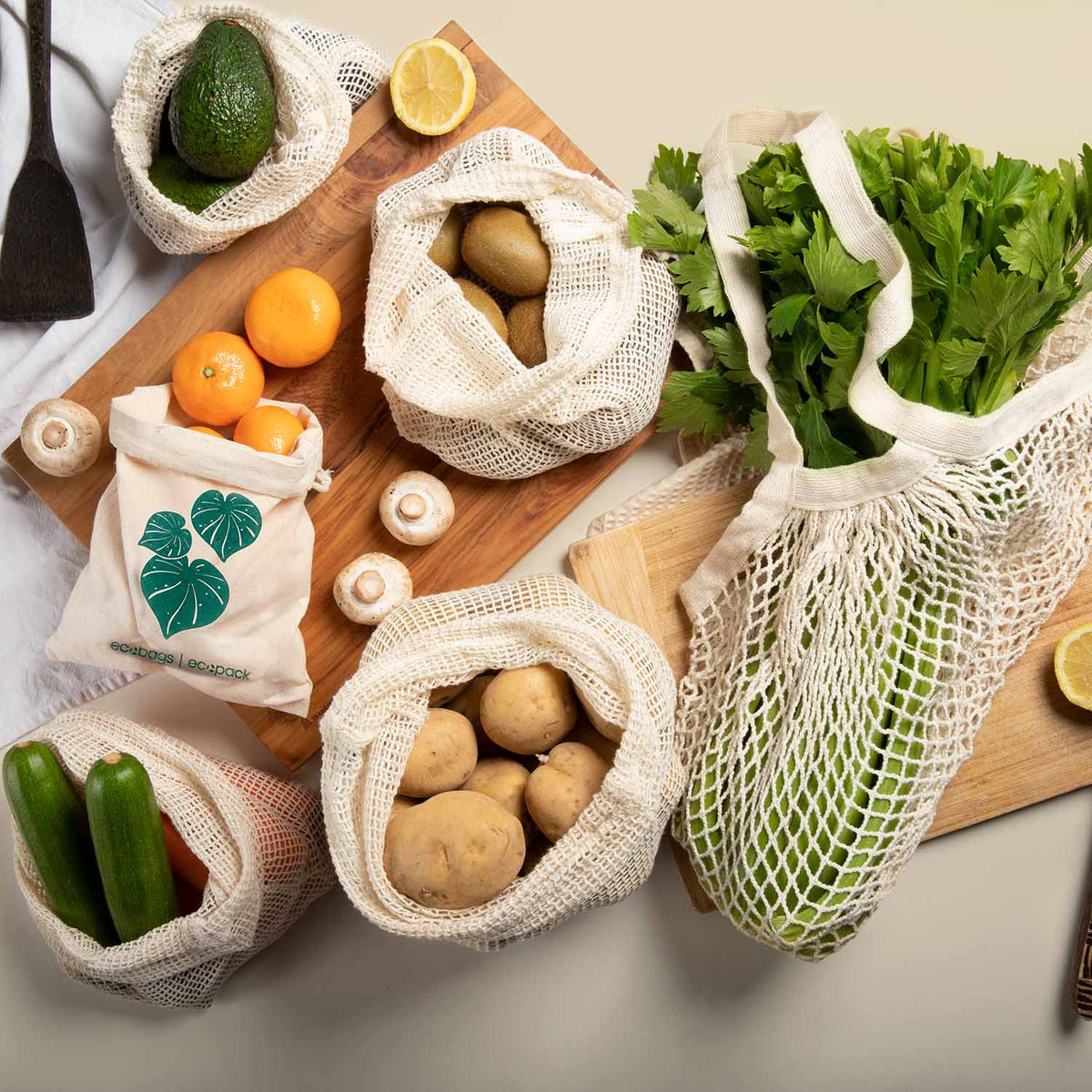 Ecopack Zero Waste Grocery Set Lifestyle