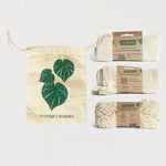 Ecopack Zero Waste Grocery Set with short handle string carry bag