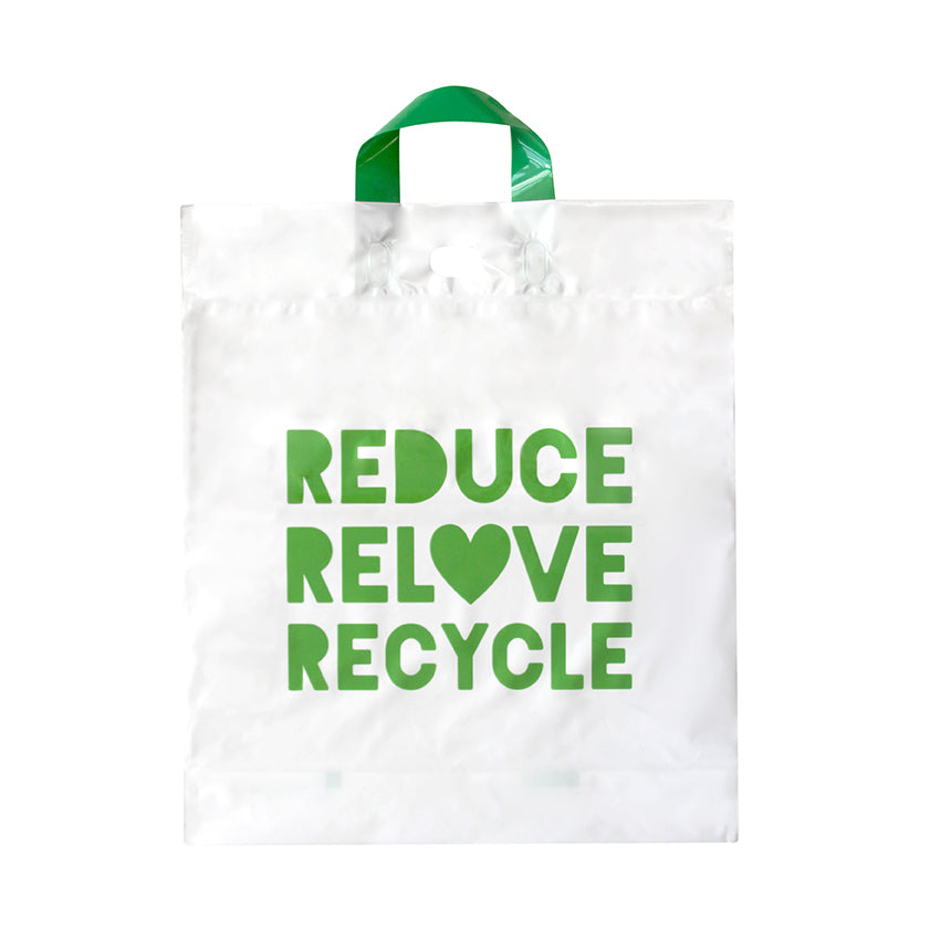 Ecopack Loop Handle Medium Reusable Shopping Bag (1 Pack /100 Bags)